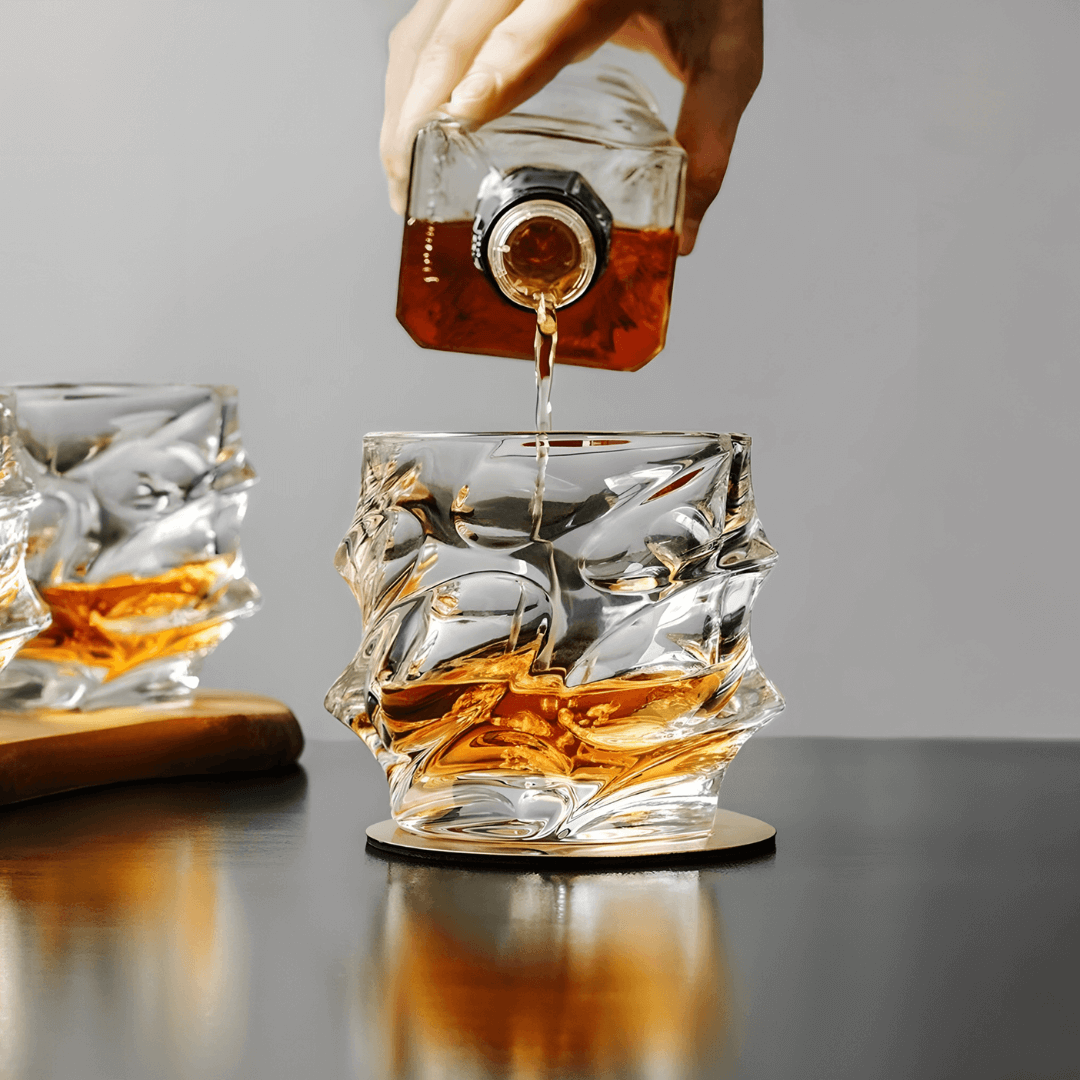 Obsidian Edge Crystal Whisky Glass