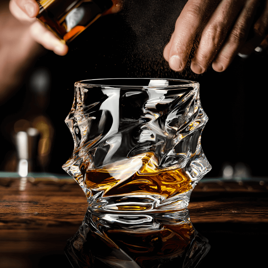 Obsidian Edge Crystal Whisky Glass