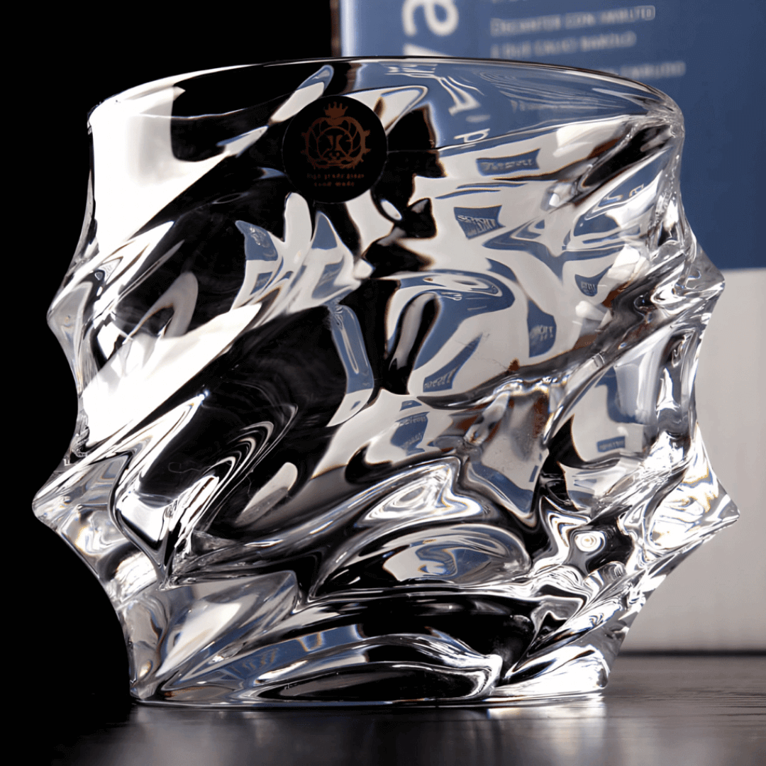 Obsidian Edge Crystal Whisky Glass