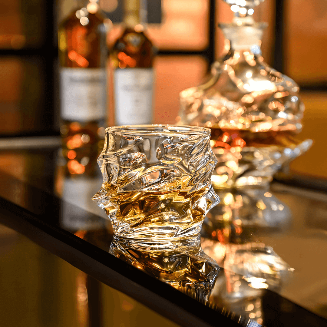 Obsidian Edge Crystal Whisky Glass