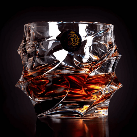 Obsidian Edge Crystal Whisky Glass